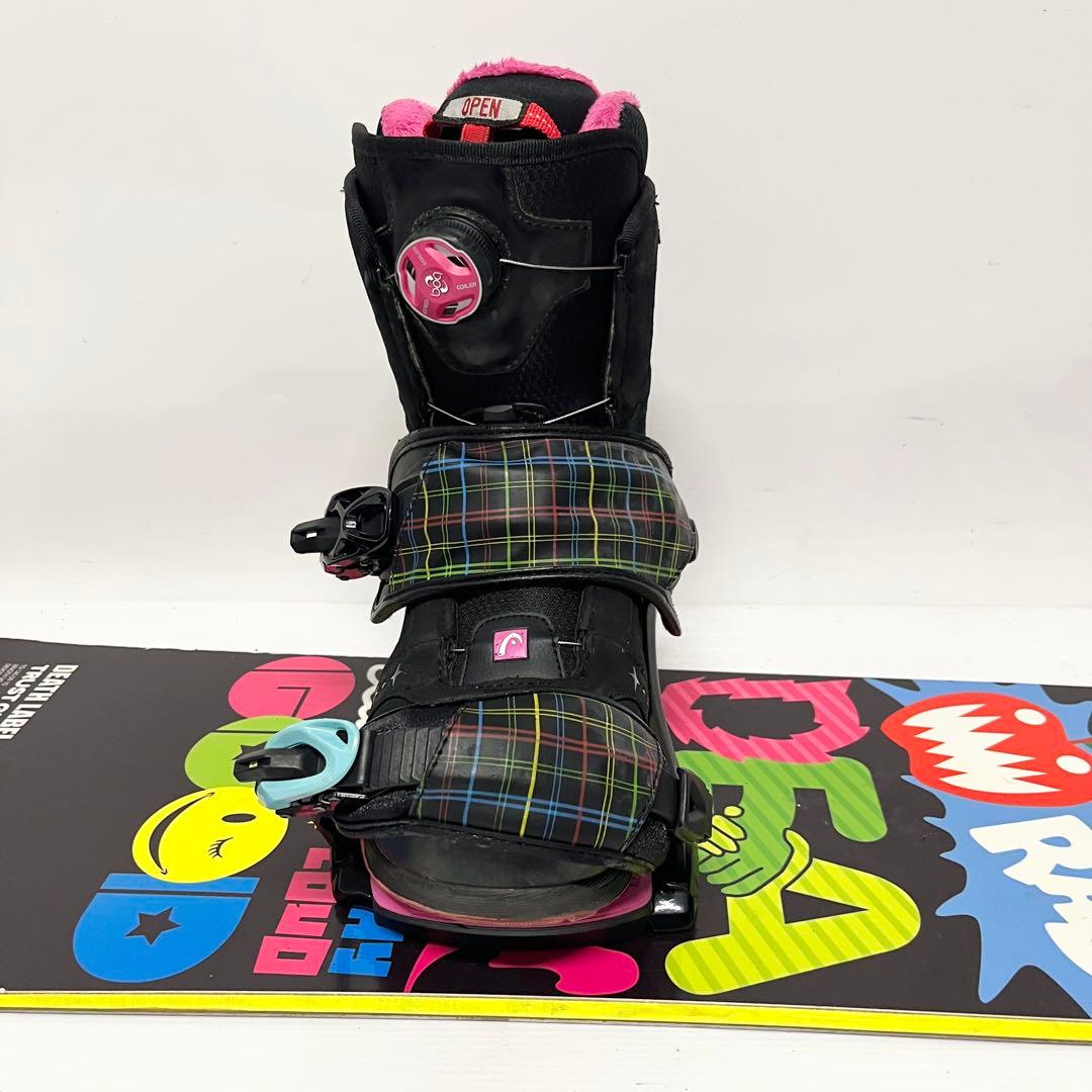 板のみ　レディース　DEATH LAVEL スノーボード　head スノボセット