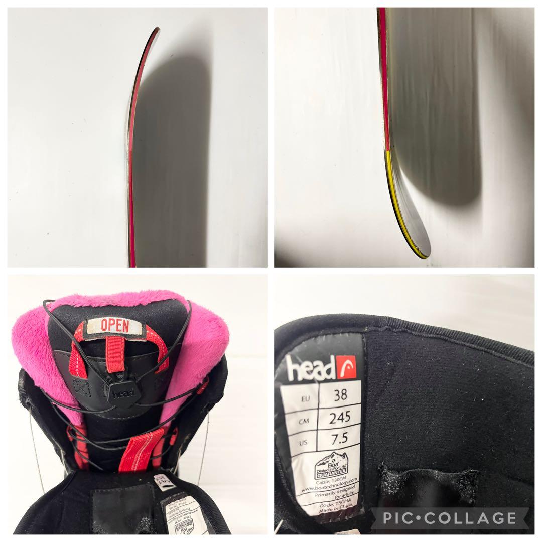 板のみ　レディース　DEATH LAVEL スノーボード　head スノボセット