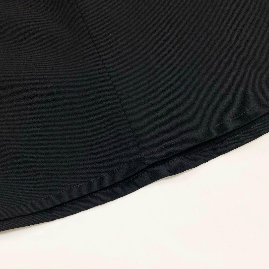 LIMI feu リミフゥ ウールギャバ バックレース ショルダードレス 黒Ｓ