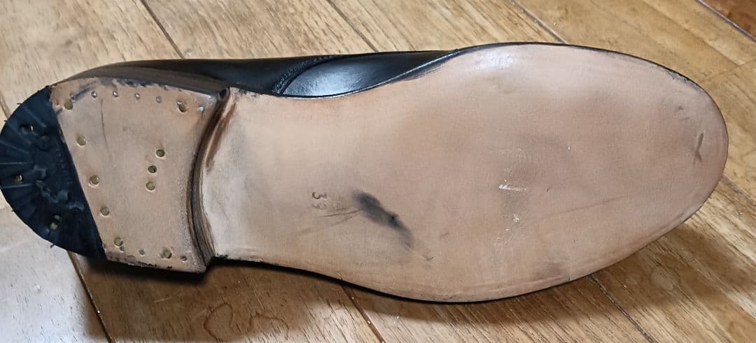 ビンテージ　デッドストック　イタリア　　サービスシューズ　39　1980　外羽根