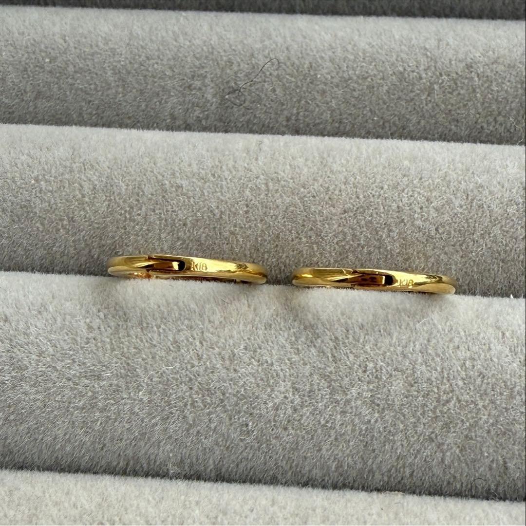 【超美品】18K ミニフープピアス