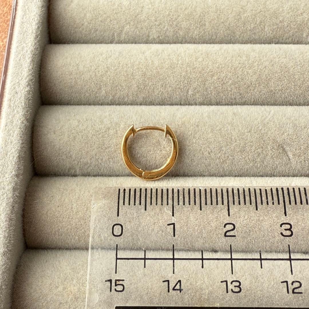 【超美品】18K ミニフープピアス