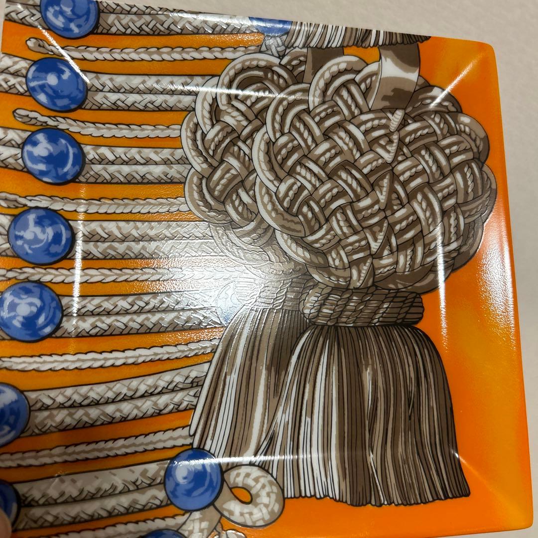 エルメス　ブランデンブルク　スクエアプレート　デザートプレート　プチトレイ