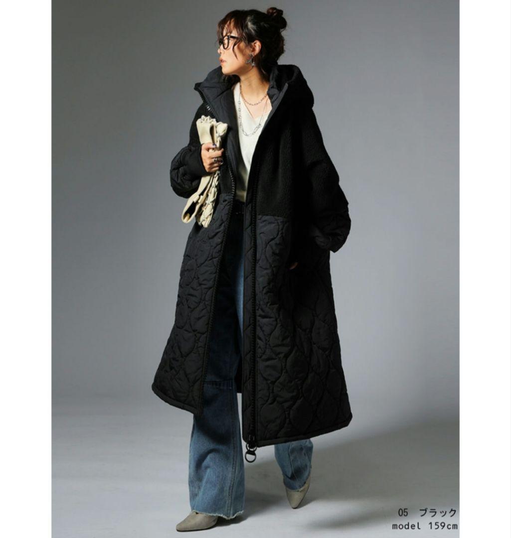 ★試着のみ★新品同様★antiqua ロング ボア コート