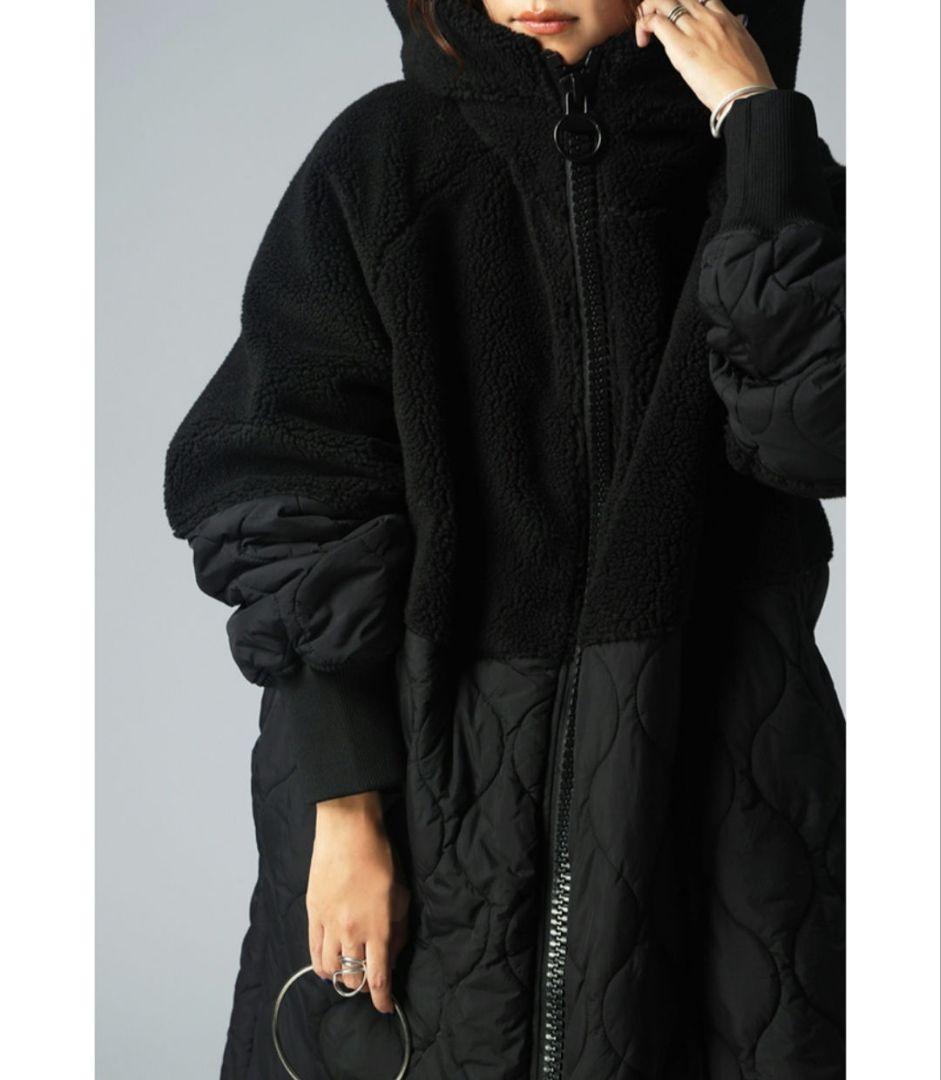 ★試着のみ★新品同様★antiqua ロング ボア コート