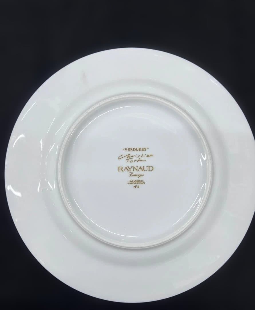 リモージュ　レイノー　ベルデュラス　22ｃｍプレート4枚セット