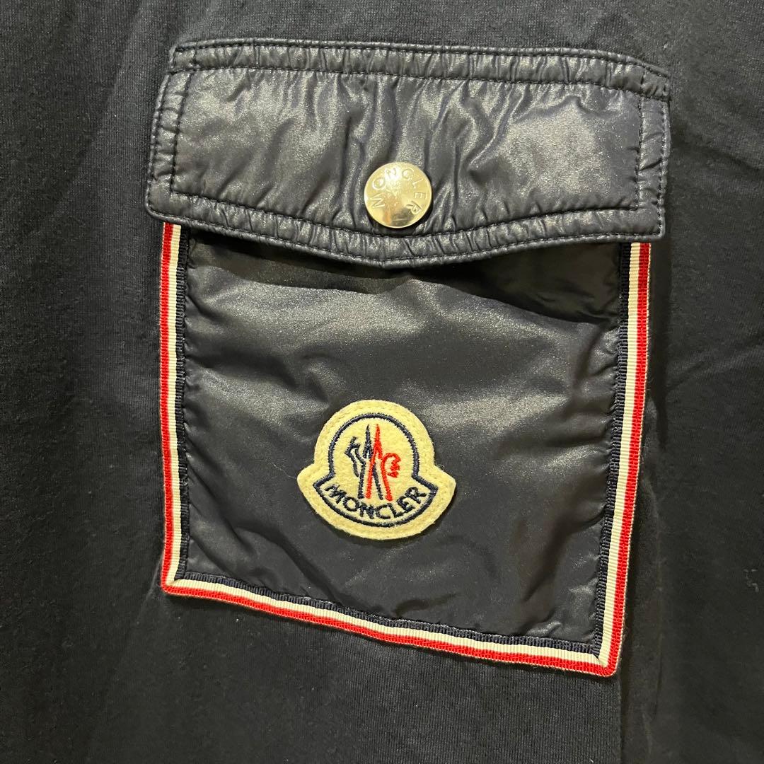 【美品/XL!!】モンクレール　tシャツ ナイロンポケット　オーバーサイズ