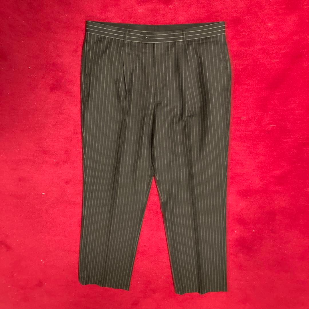 【古着】GUCCI　ストライプ　テーラード３釦 スーツ 【SIZE:52】