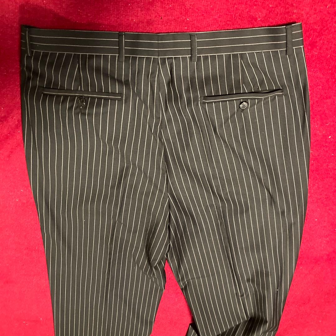 【古着】GUCCI　ストライプ　テーラード３釦 スーツ 【SIZE:52】