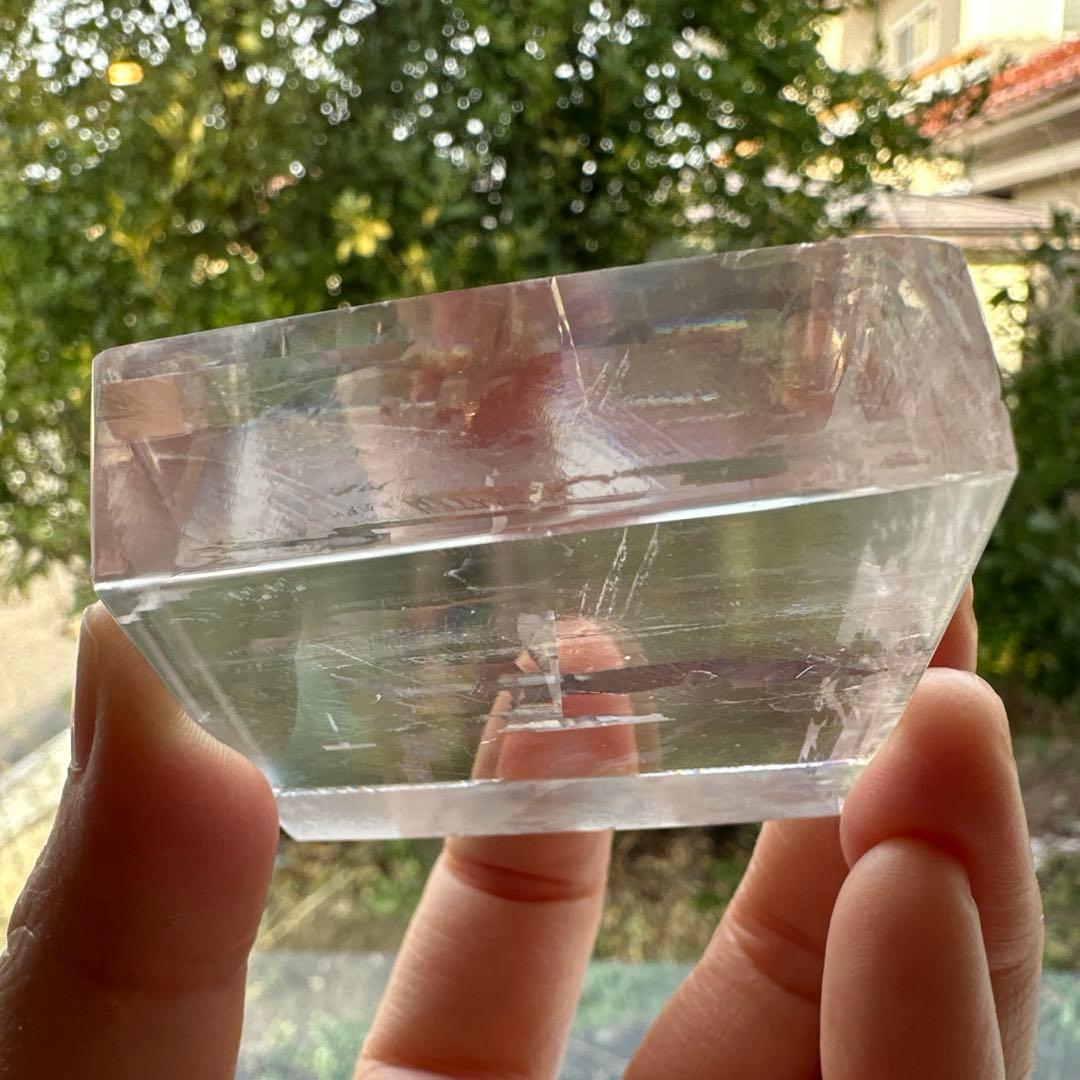 カルサイト　高品質　虹　プリズム　プリズムレインボーカルサイト