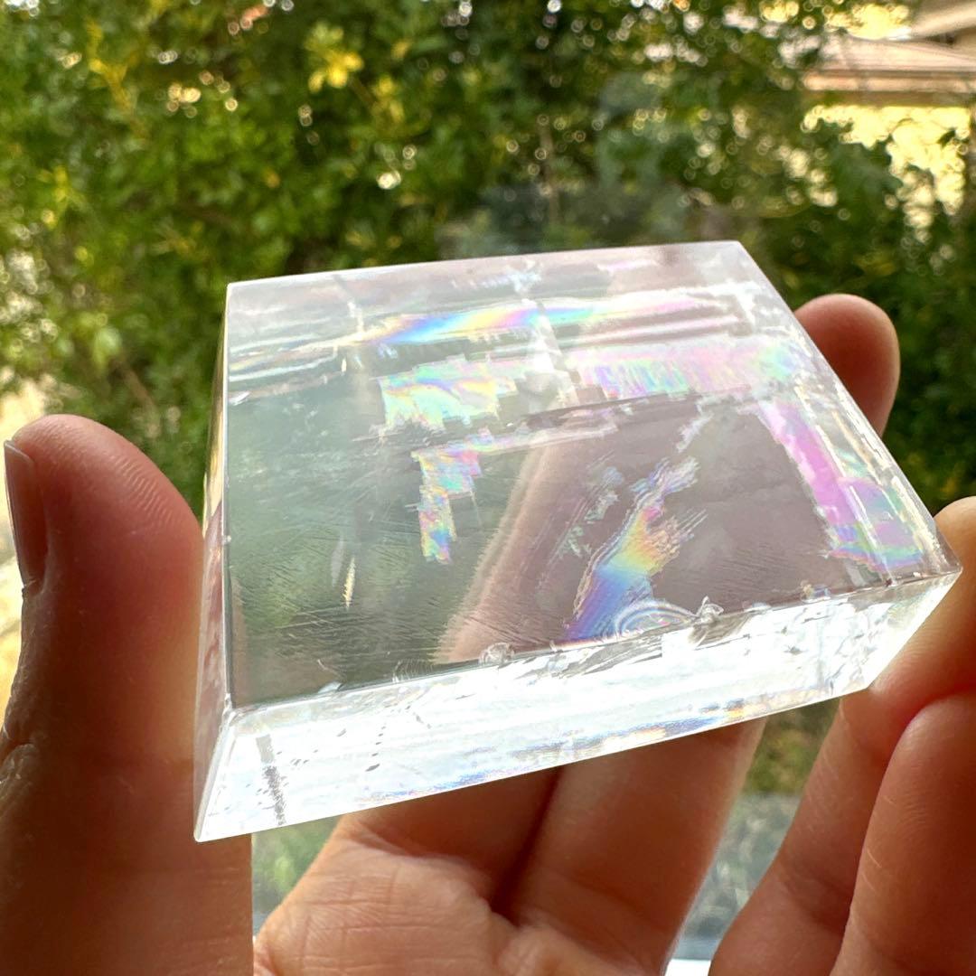 カルサイト　高品質　虹　プリズム　プリズムレインボーカルサイト