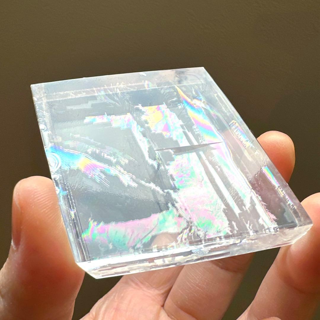 カルサイト　高品質　虹　プリズム　プリズムレインボーカルサイト