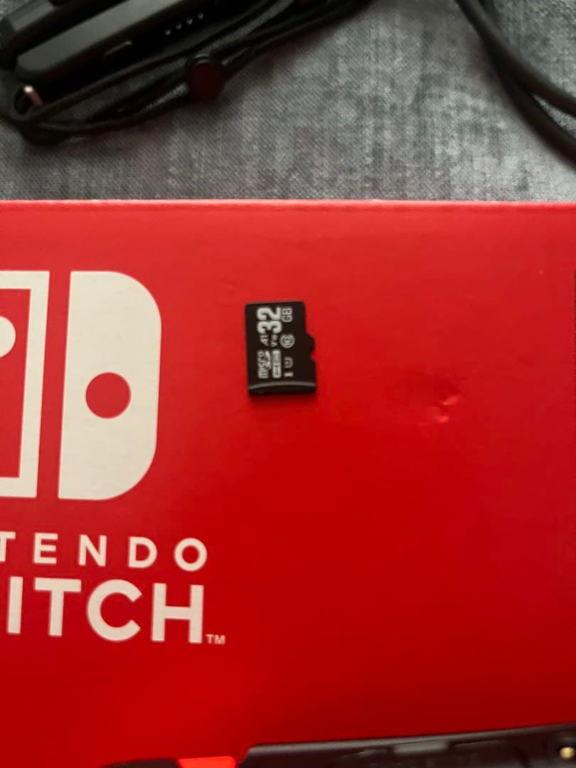 付属品完備/美品/Nintendo Switch 赤/青 本体　sdカード付