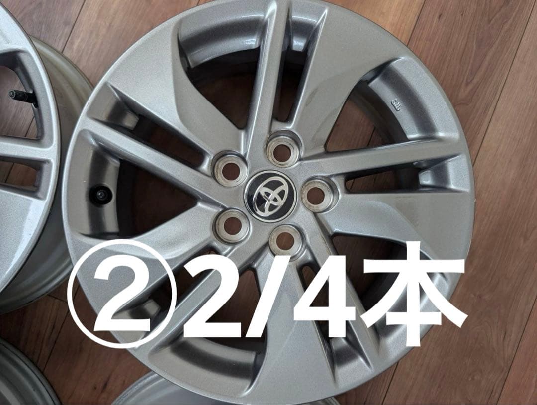 ②2/4本　アルミホイール TOYOTA純正 シエンタ ガンメタ　15