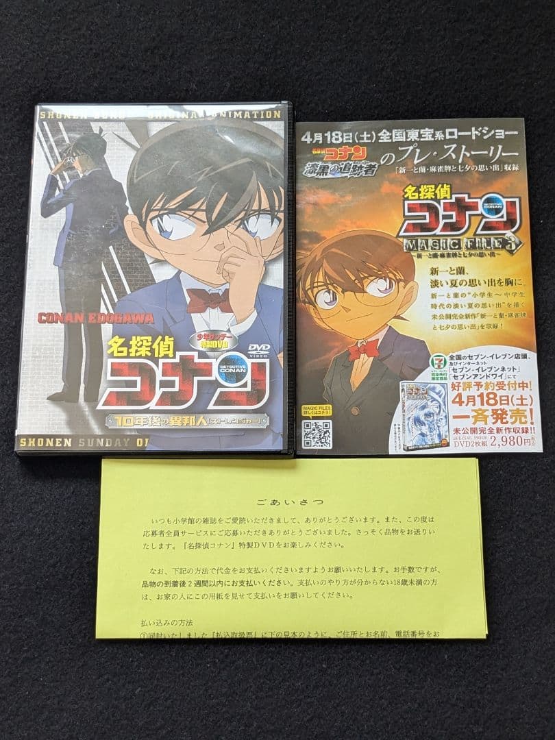 名探偵コナン 10年後の異邦人　少年サンデー特製DVD　アニメ　非売品　青山剛昌