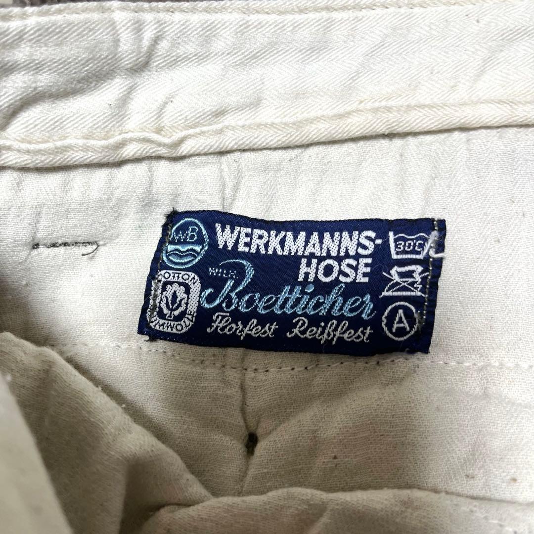 ドイツ製 古着 70's 太畝 コーデュロイ パンツ 墨黒