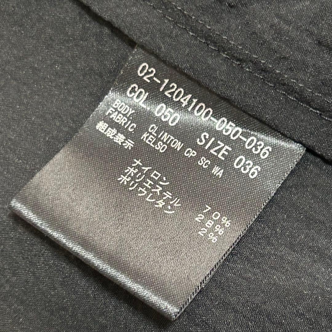 m6433【セオリー KELSO 21AW】シアサッカー ストレッチ 洗濯可 黒