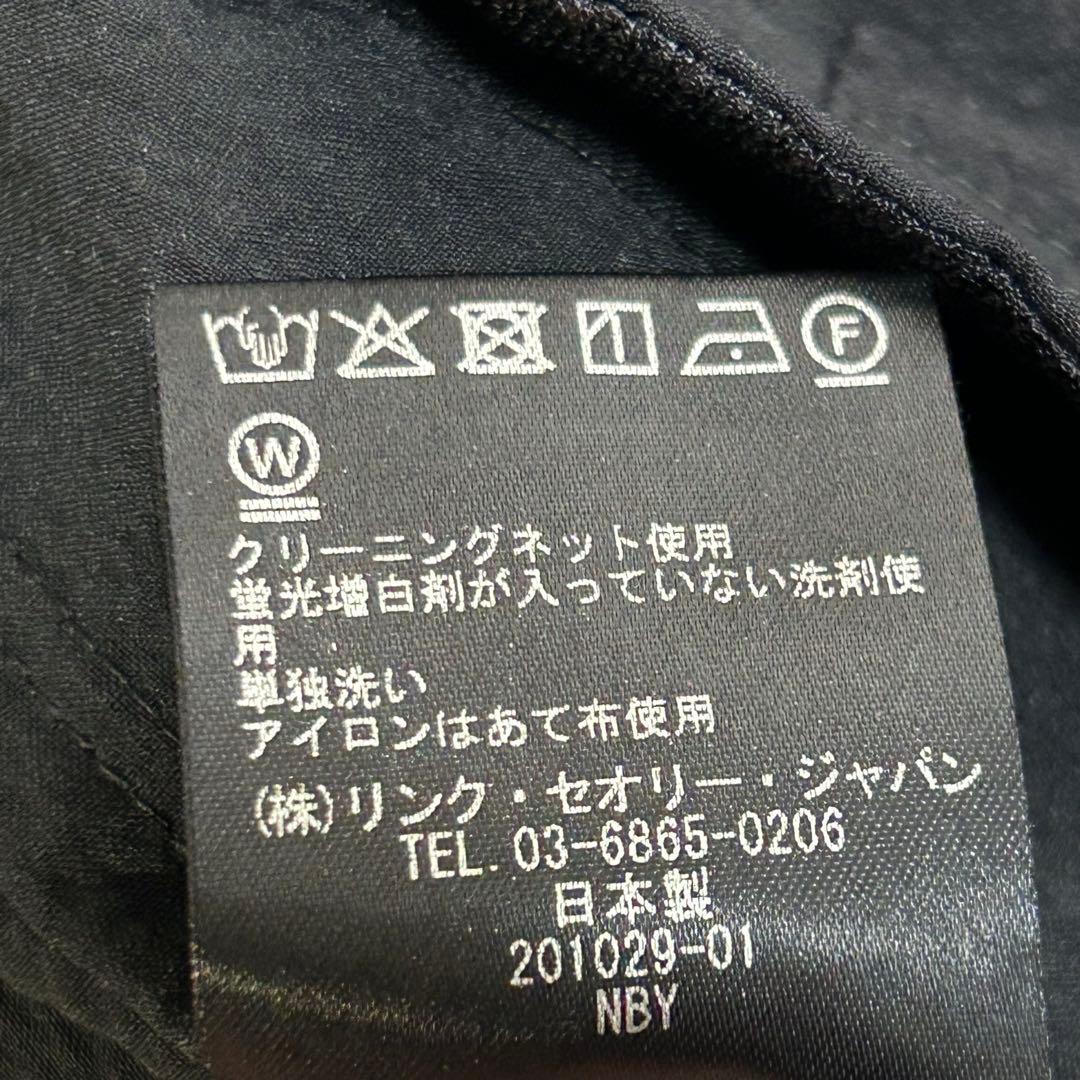 m6433【セオリー KELSO 21AW】シアサッカー ストレッチ 洗濯可 黒