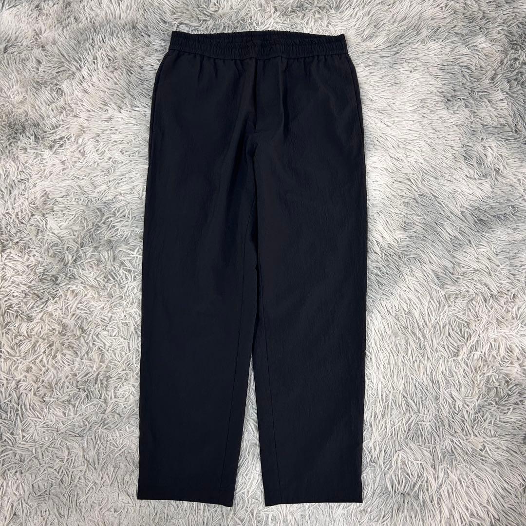 m6433【セオリー KELSO 21AW】シアサッカー ストレッチ 洗濯可 黒