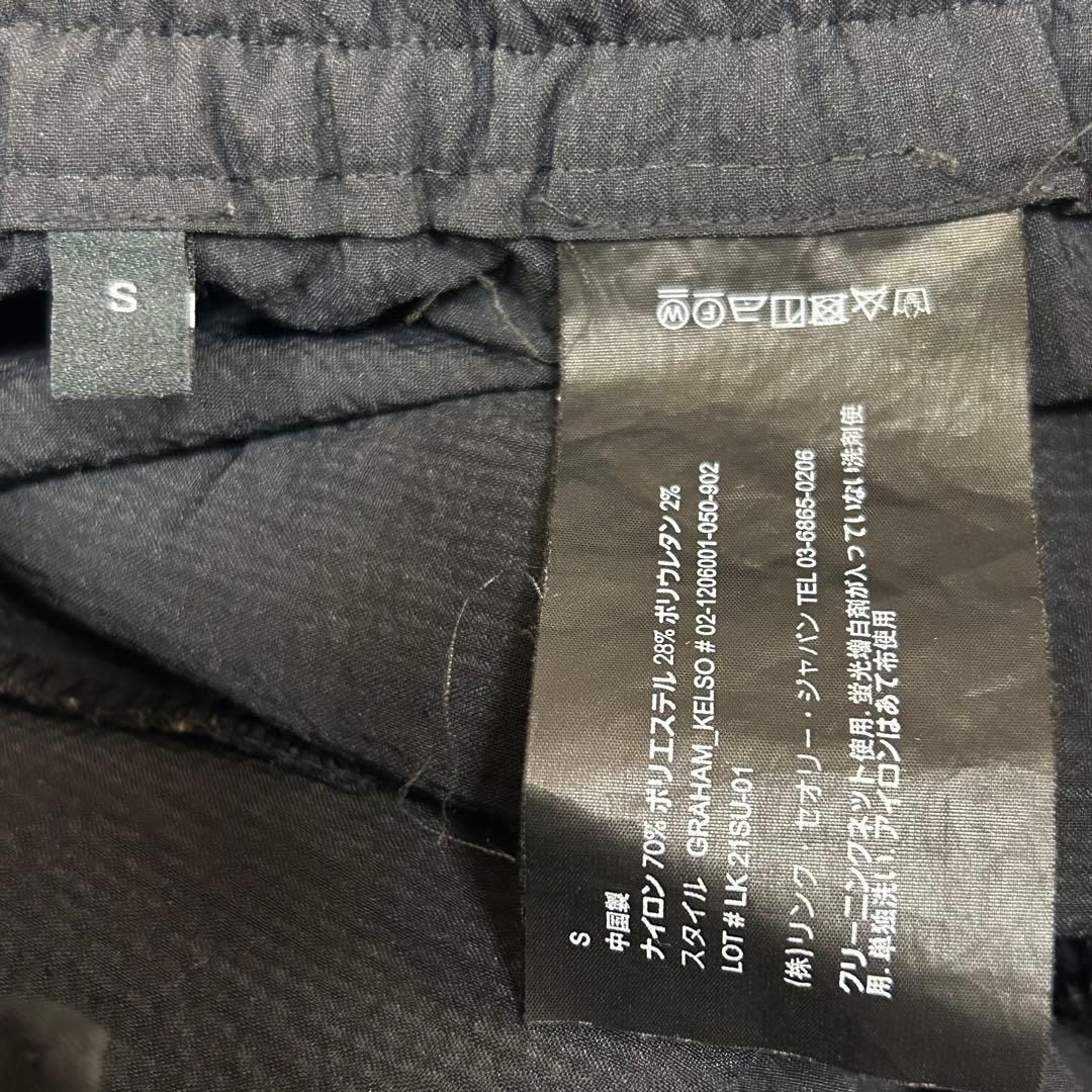 m6433【セオリー KELSO 21AW】シアサッカー ストレッチ 洗濯可 黒