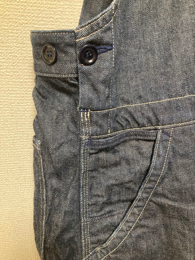 45r デニムのジャンパースカート