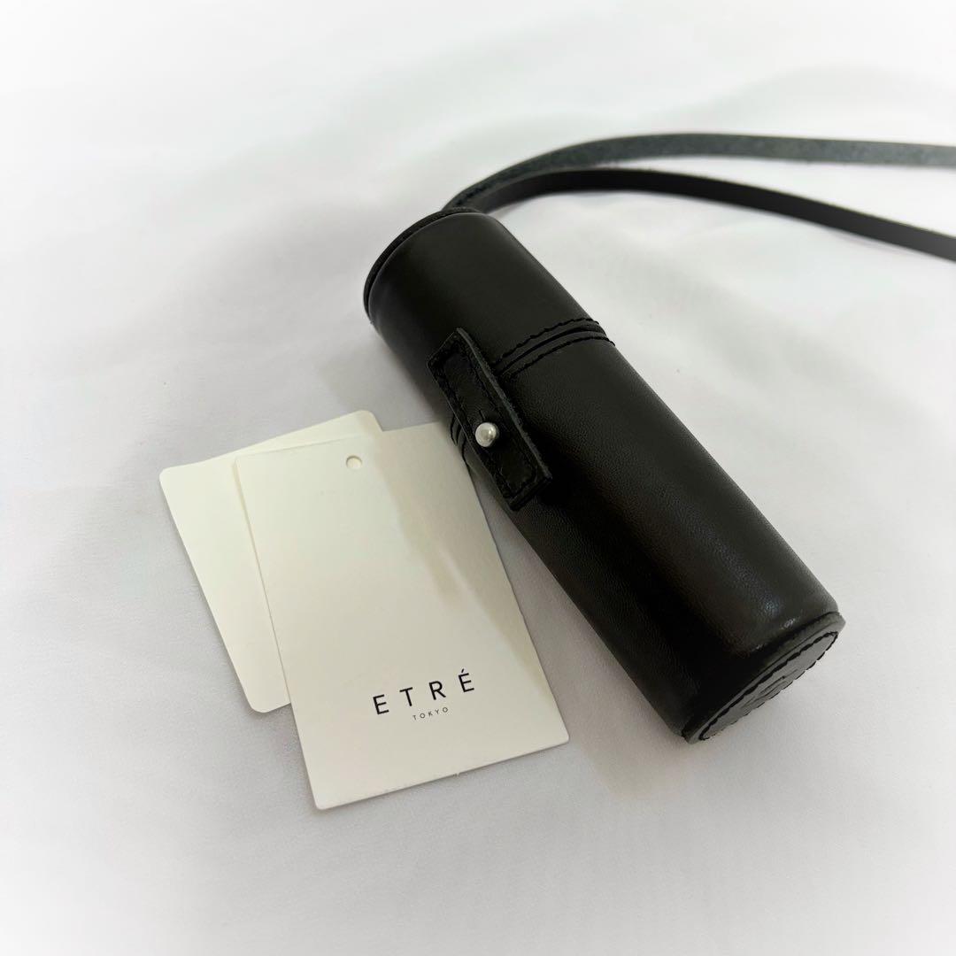 【新品未使用】ETRE TOKYO タンドレザーリップケース ブラック