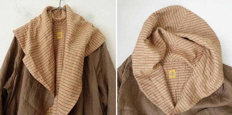 ヨーガンレール JURGEN LEHL 　リネン　Aライン　ローブ　羽織　ロング