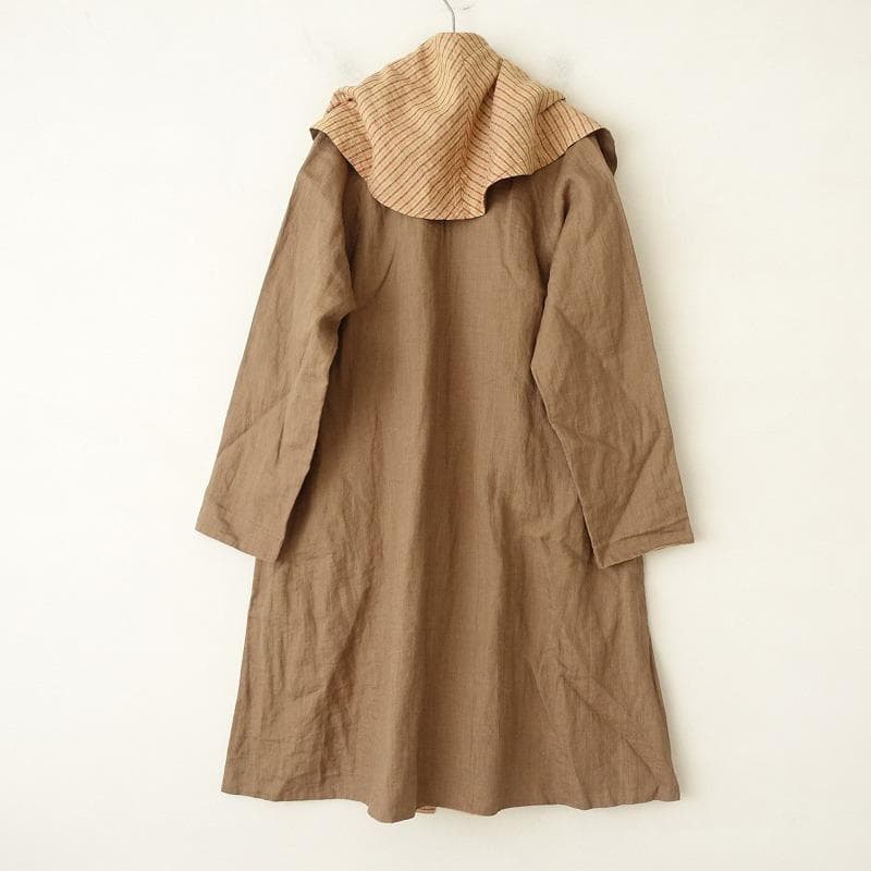 ヨーガンレール JURGEN LEHL 　リネン　Aライン　ローブ　羽織　ロング