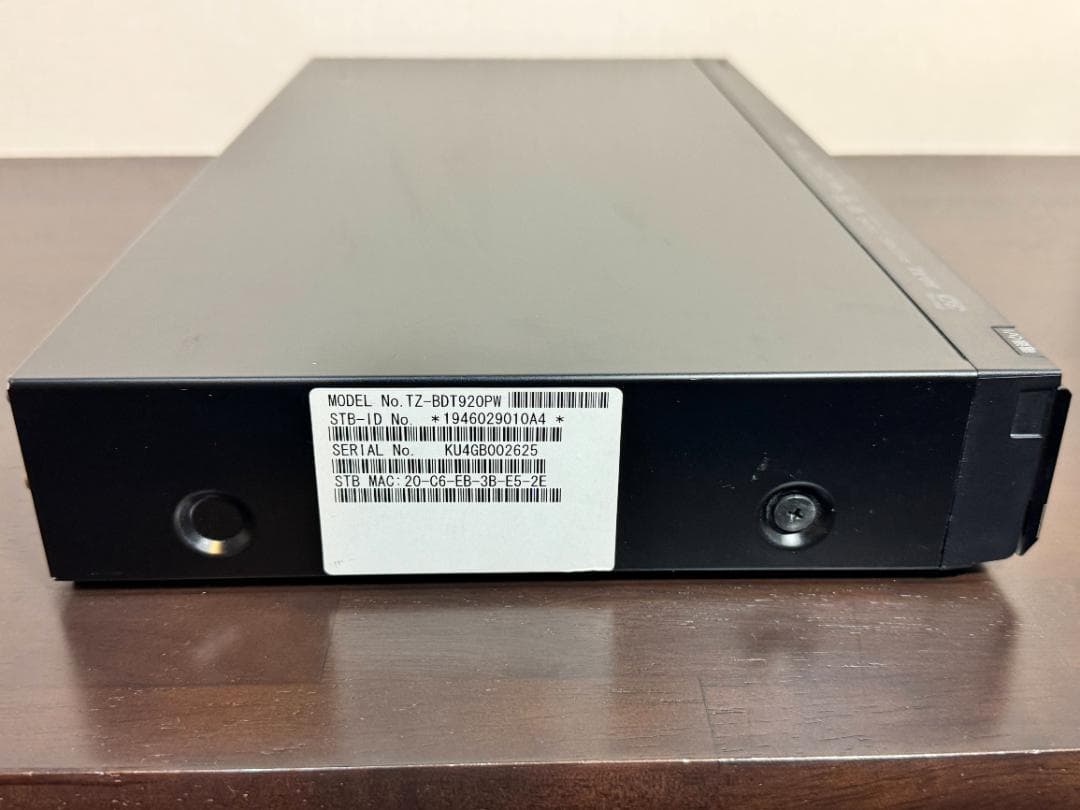Panasonic CATV STB TZ-BDT920PWブルーレイレコーダー