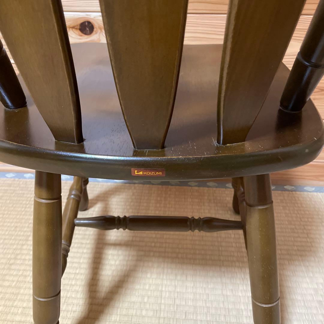 ウィンザーチェア木製 ダイニングチェアレトロビンテージ コイズミ　③