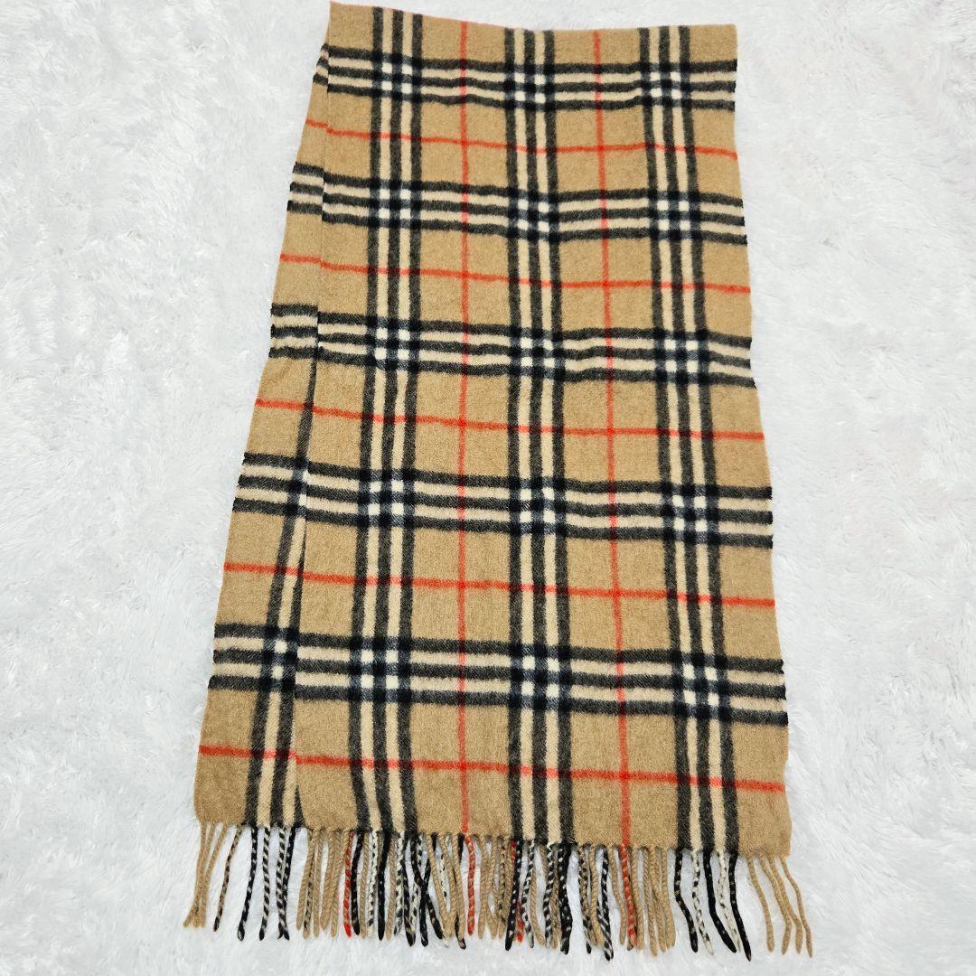 Burberrys カシミヤ100 ノバチェック マフラー ベージュ 英国製