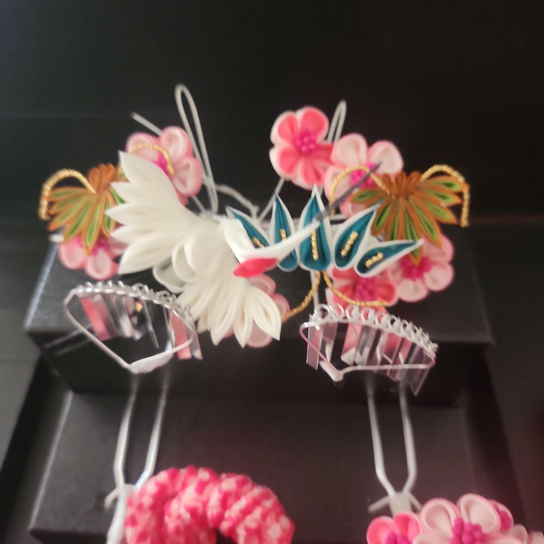 七五三　髪飾り　勝山かんざし　日本髪　つまみ細工