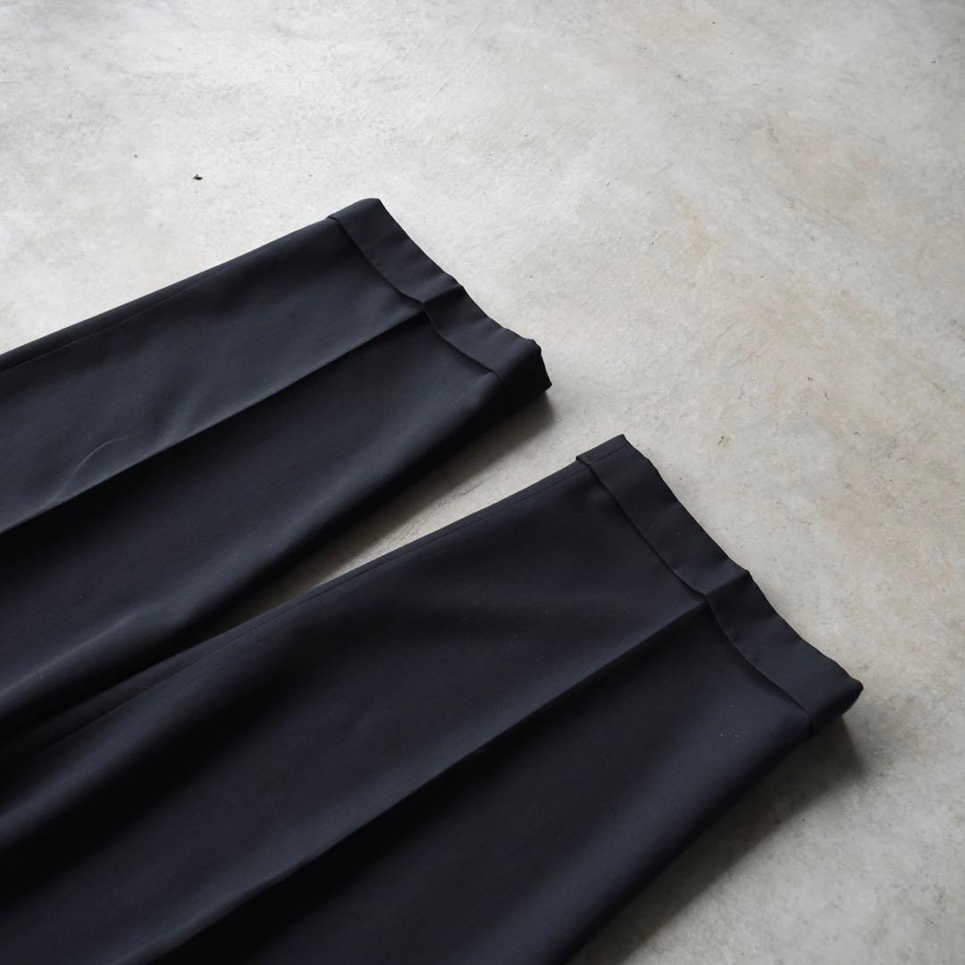 90s DOCKERSドッカーズ ツータックスラックス黒ブラック W40L30