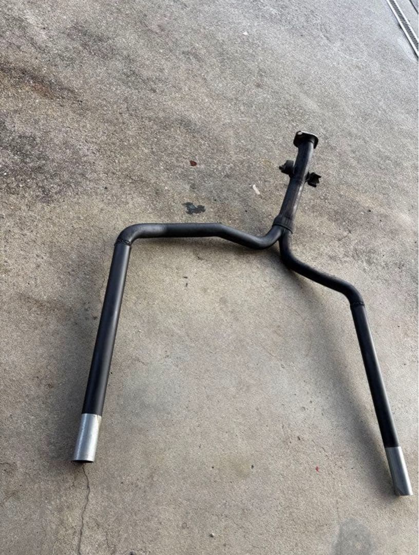 N　フル鉄リアストレートマフラー50.8π 18クラウン