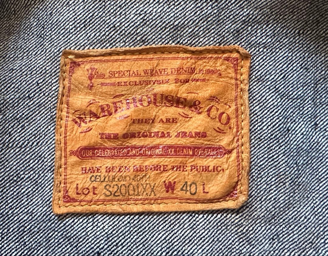 f*m様 WAREHOUSE ウエアハウスS2001XX セルロイド40 ダウン