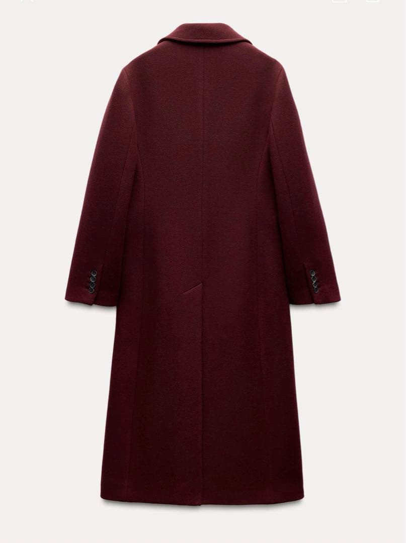 ZARA 24AWロングコート 赤