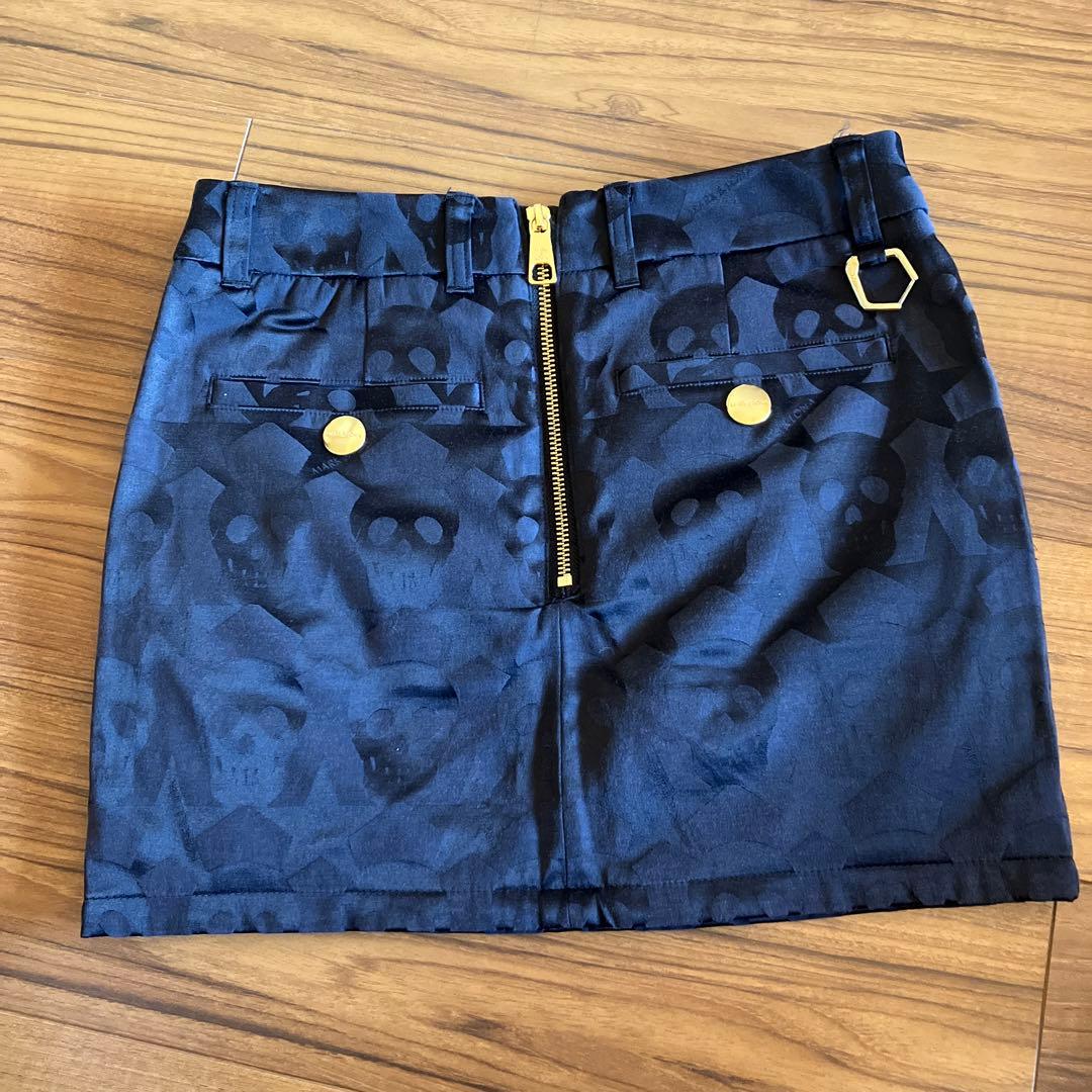 マークアンドロナ　スカート　黒　S ゴルフ　裏起毛