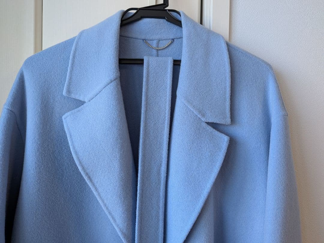 23区　MANTEC社　リバーロングコート　スカイブルー