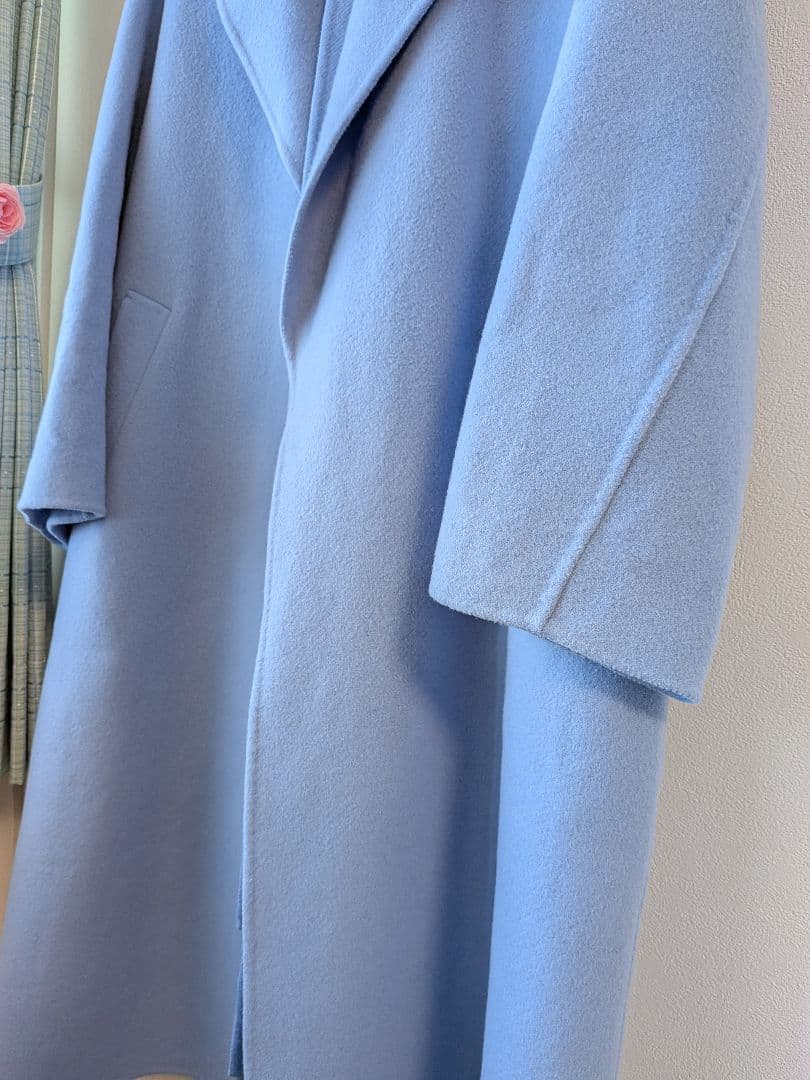 23区　MANTEC社　リバーロングコート　スカイブルー