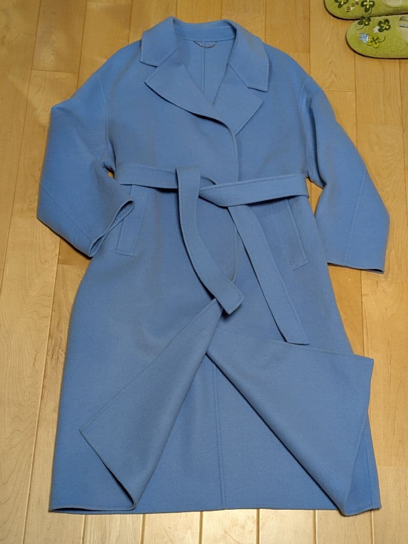 23区　MANTEC社　リバーロングコート　スカイブルー