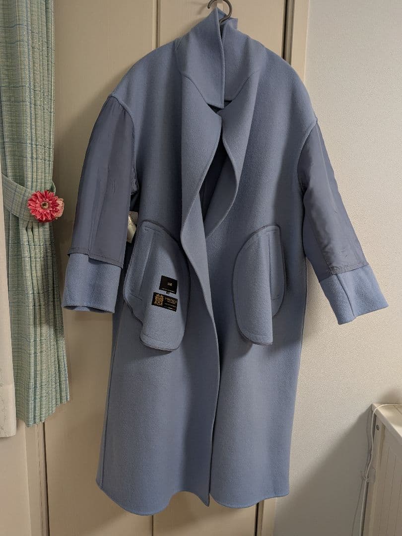 23区　MANTEC社　リバーロングコート　スカイブルー