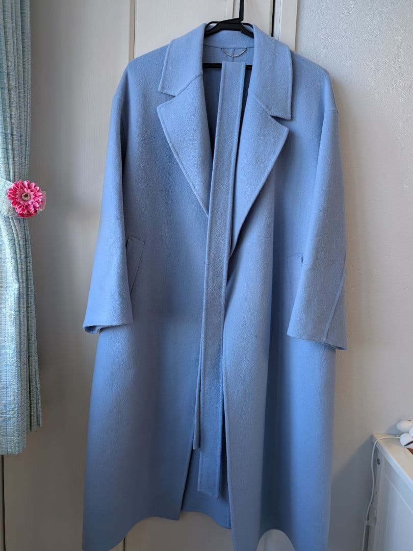 23区　MANTEC社　リバーロングコート　スカイブルー