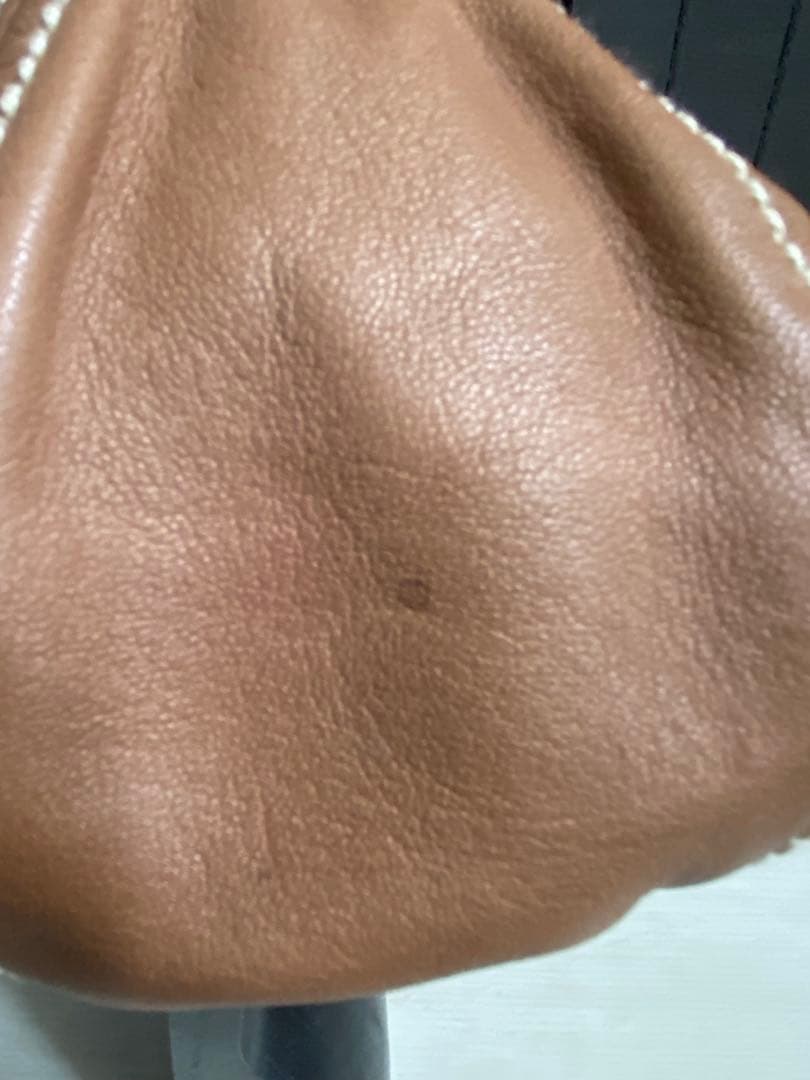 Hermes エルメス ラムレザーベレー帽 ホワイトステッチ