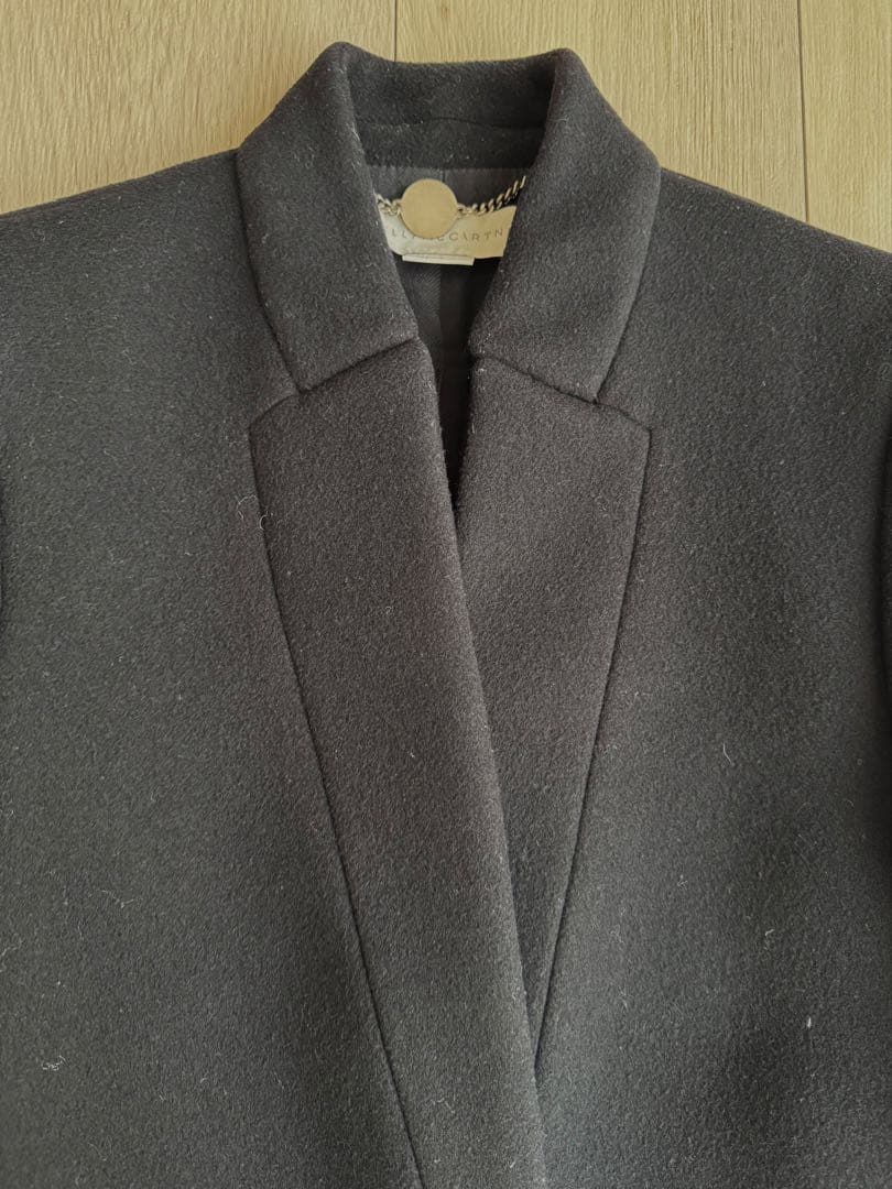 STELLA McCARTNEY ブラック チェスターコート