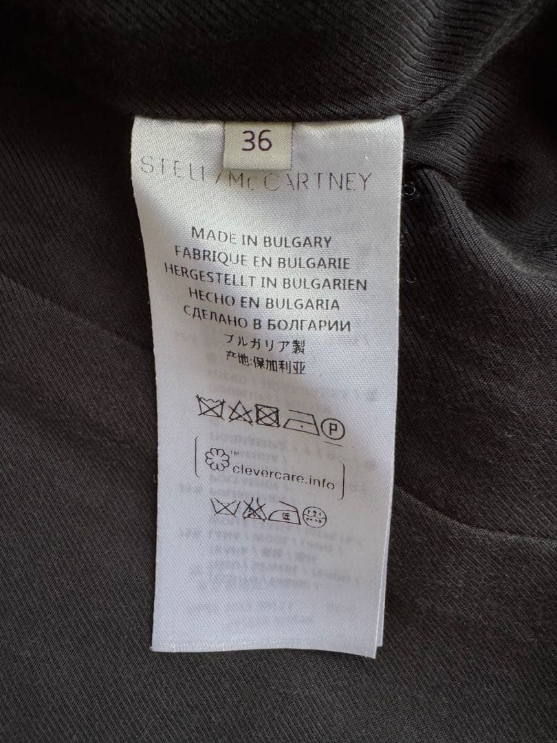 STELLA McCARTNEY ブラック チェスターコート