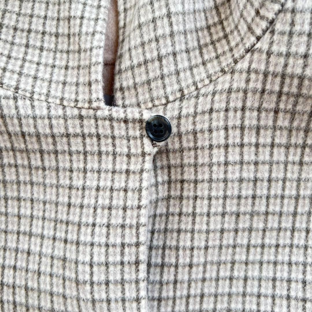 theory luxe ダブルフェイス フードコート カシミヤ混 38