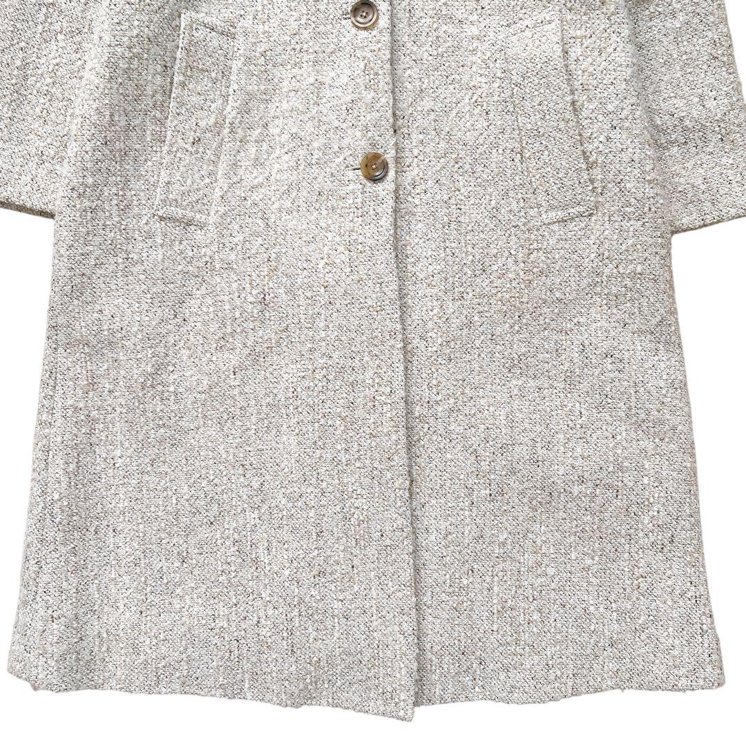 ジャーナルスタンダードレサージュ　ピュアウールブークレコート　ベージュグレー