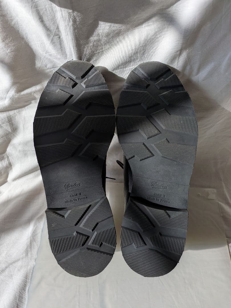 パラブーツ paraboot アヴィニョン avignon 黒 グレー コンビ