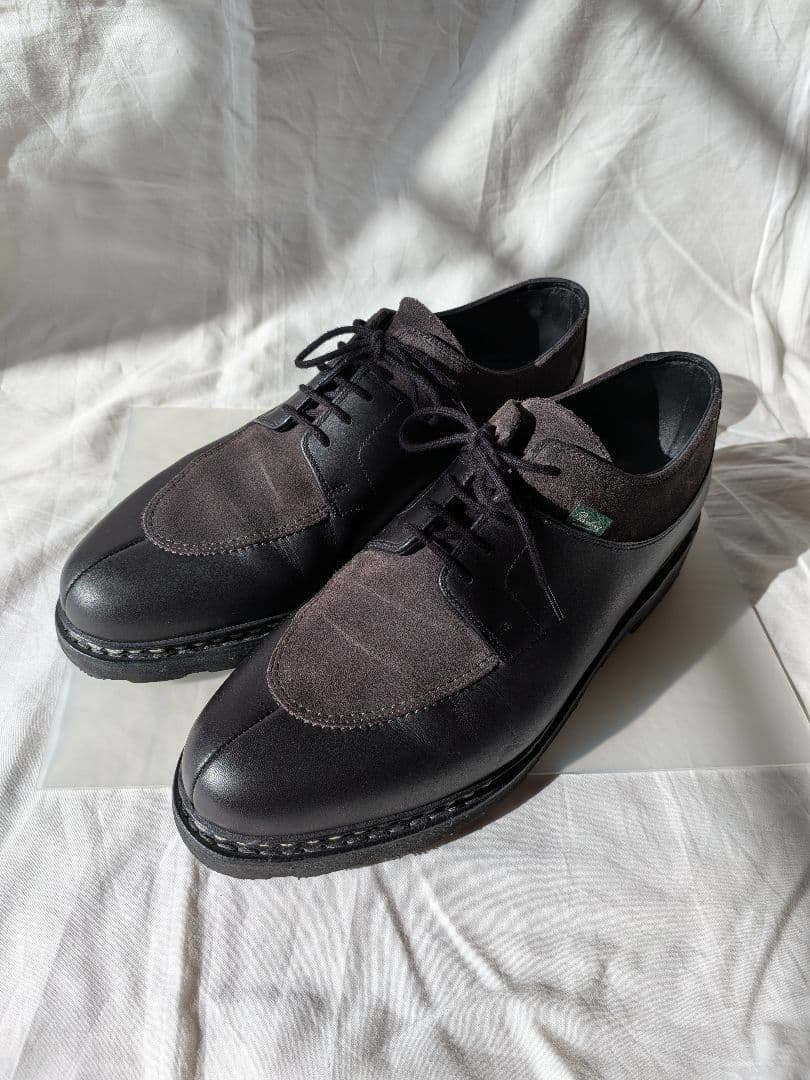 パラブーツ paraboot アヴィニョン avignon 黒 グレー コンビ