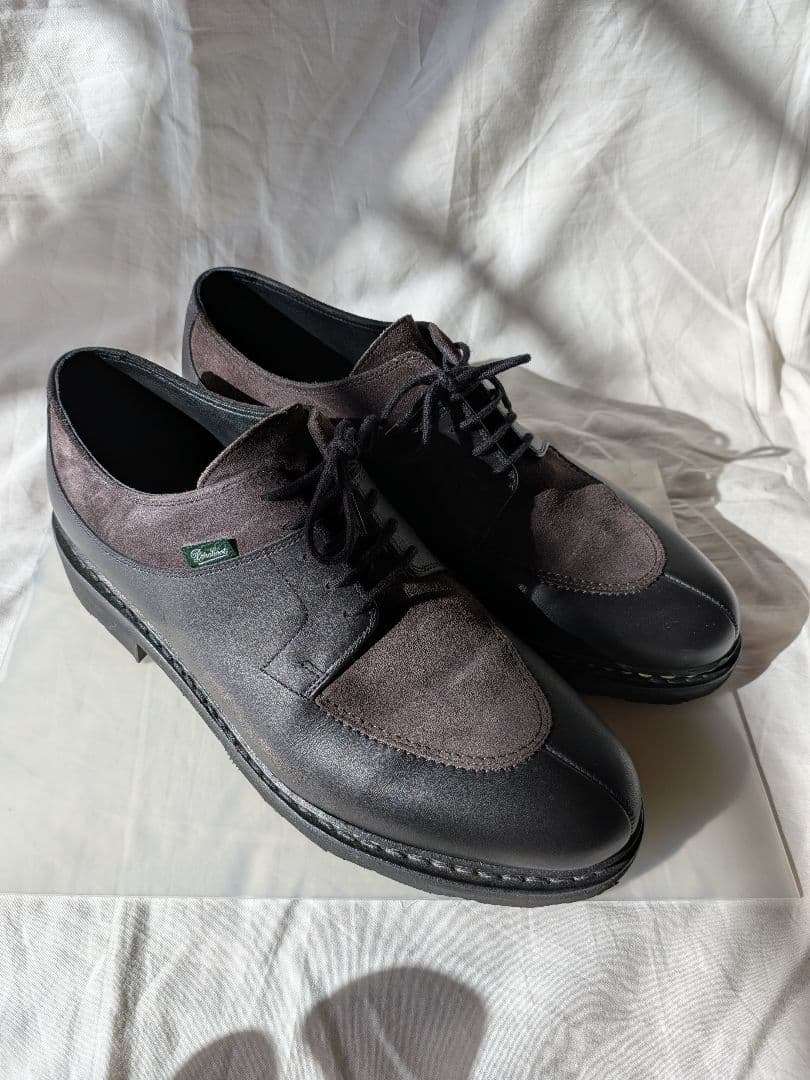 パラブーツ paraboot アヴィニョン avignon 黒 グレー コンビ